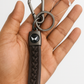 Premium Braided Leather Keychain