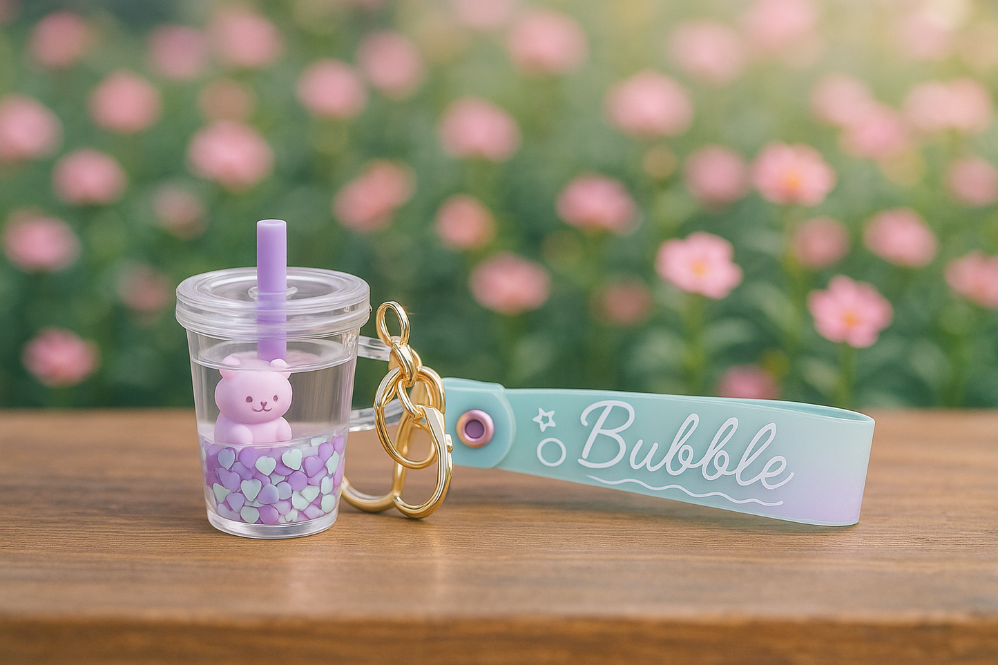 Bubble Bear Boba Cup Keychain