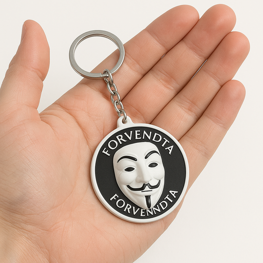 Anonymous Mask Keychain