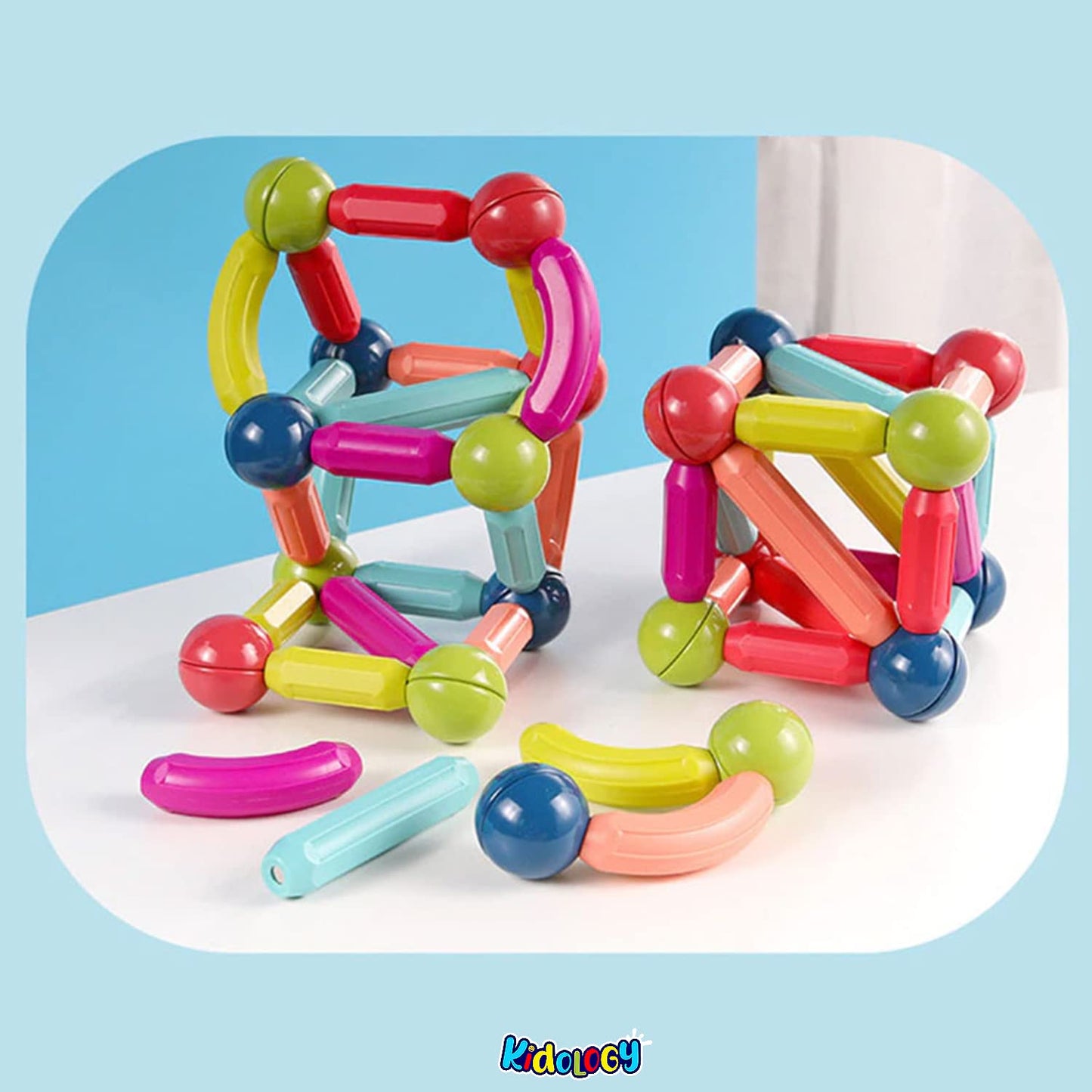 DIY Magnetic Sticks and Balls Building Blocks Toys -