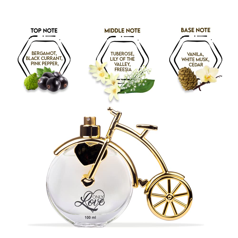 Oscar Only Love Gold Perfume for Women & Girls |