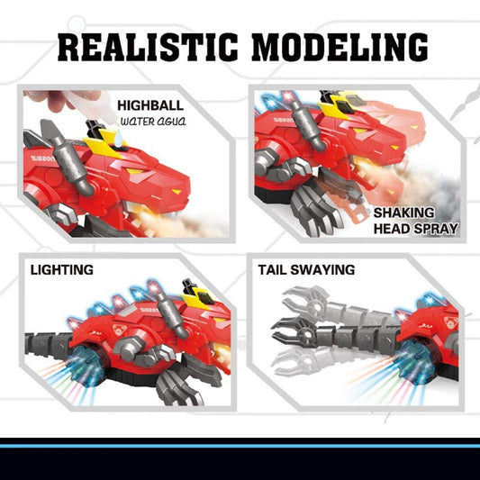 Mist Spraying Mechanical Robot Dragon Toy