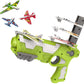 Airplane Launcher Toy Catapult Aircrafts Gun with 4 Foam Aircrafts,