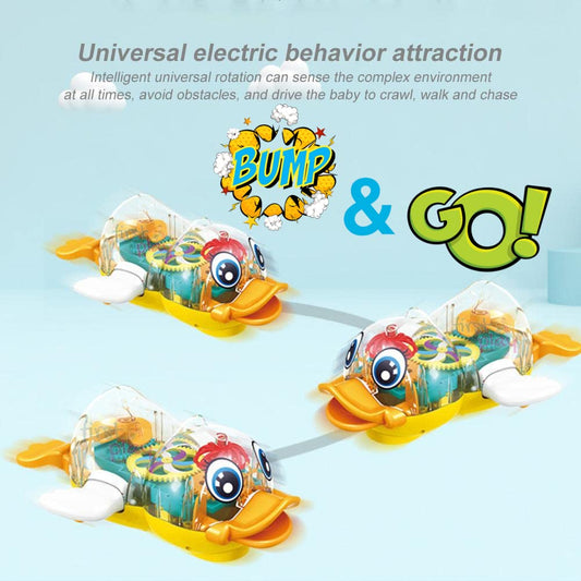 Bump n Go 3D Gear Transparent Duck Toy