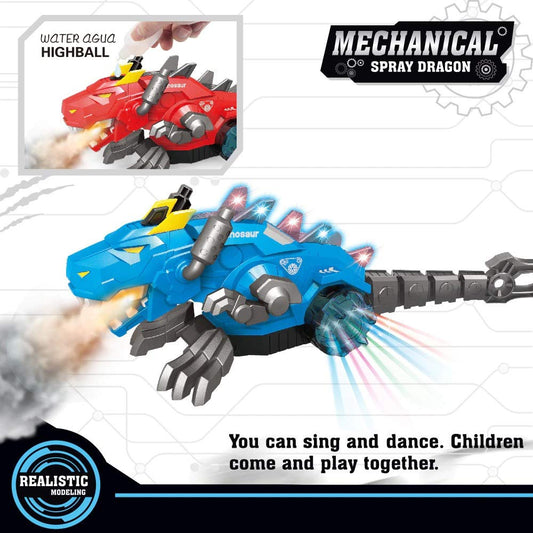 Mist Spraying Mechanical Robot Dragon Toy