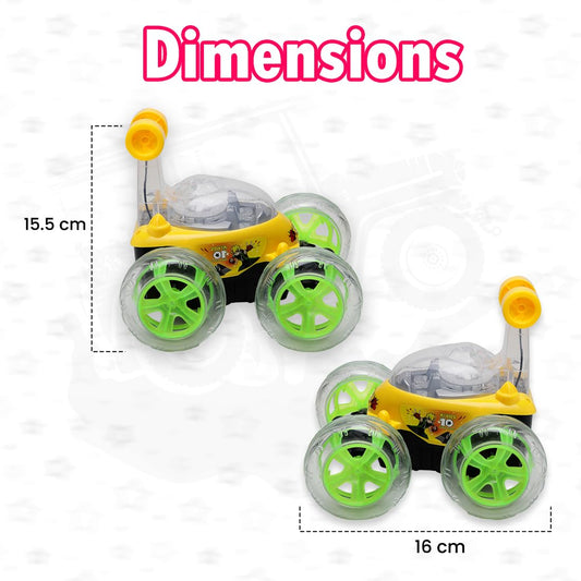 9802 Rechargeable 5 Functions 360° Rotating & Rolling Big Stunt Car Toy