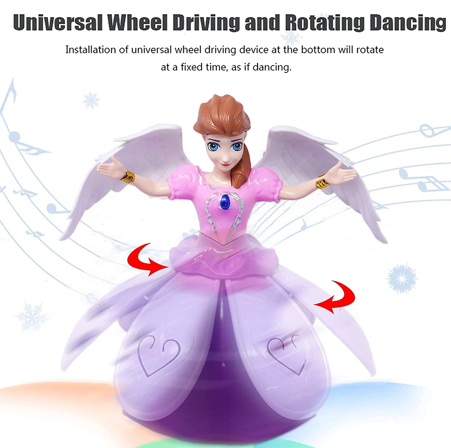 Angel Girl Musical Dancing Rotating Toy