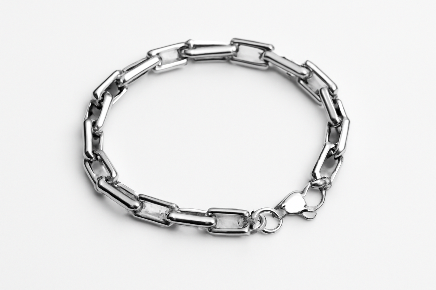 Bold Steel Chain Bracelet for Men
