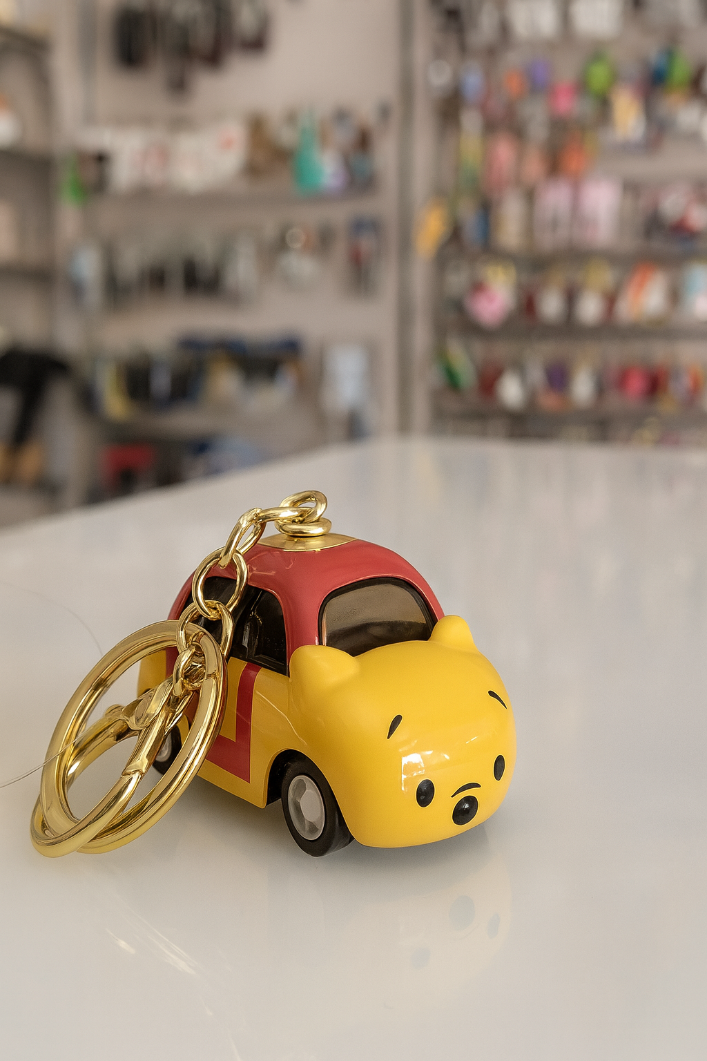 Cute Cartoon Car Keychain
