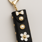 Black Bow & Pearl Mini Pouch Keychain