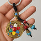 Tibetan Mandala Lotus Keychain