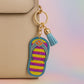 Colorful Rhinestone Flip-Flop Keychain