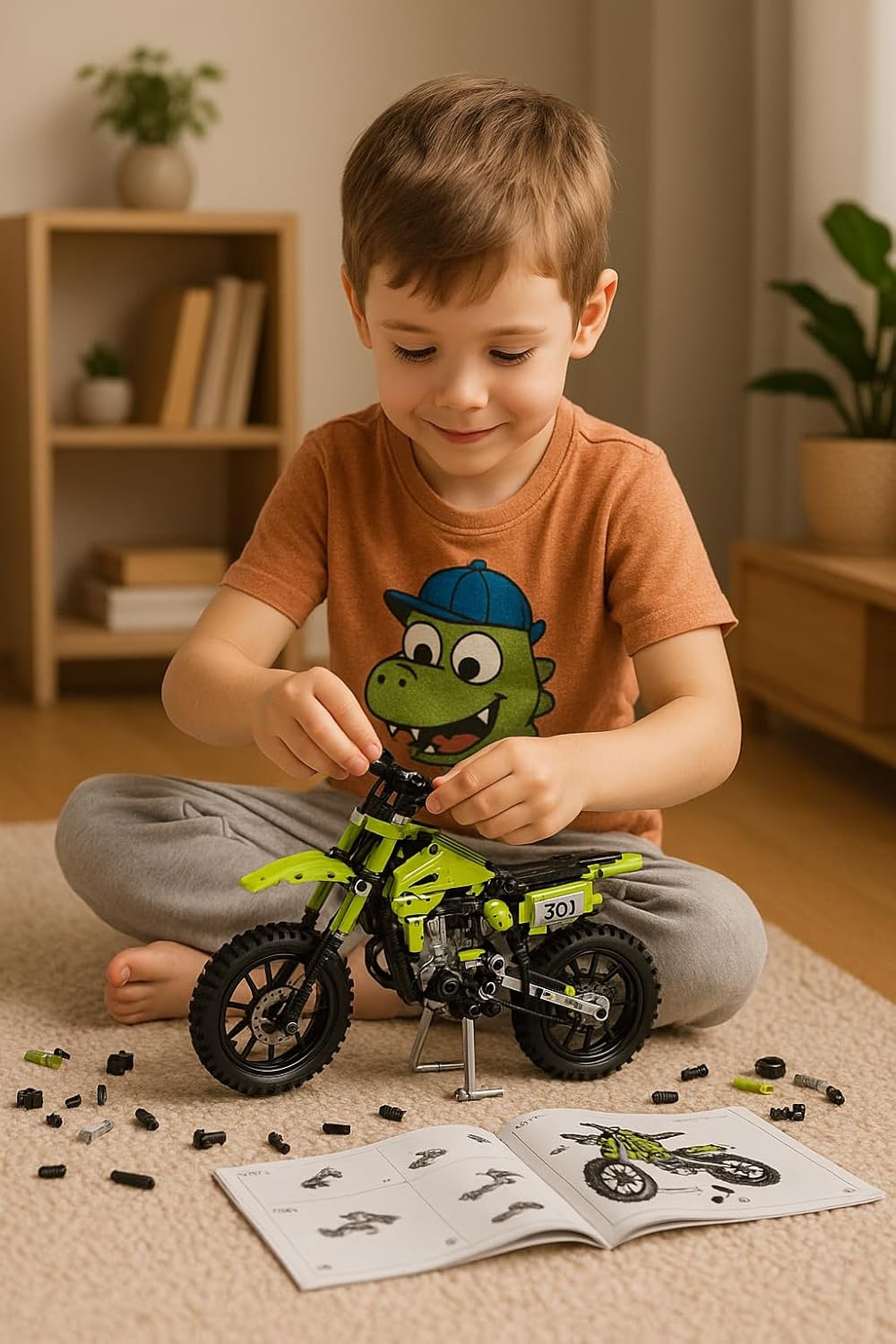 Motorcycle Toy Building Blocks Kit,Stem Bricks Sets,Toys