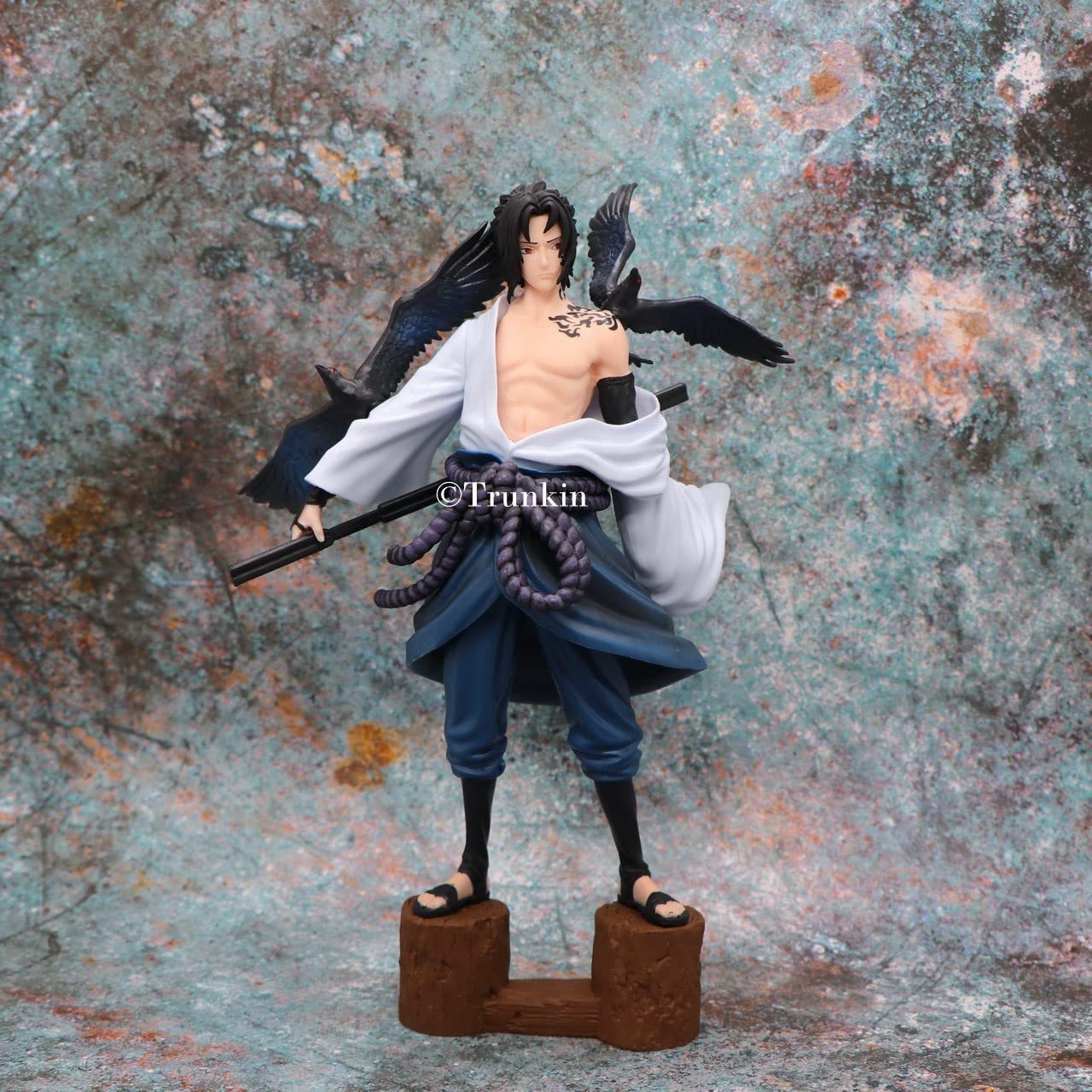 Sasuke Uchiha Action Figure with Crows
