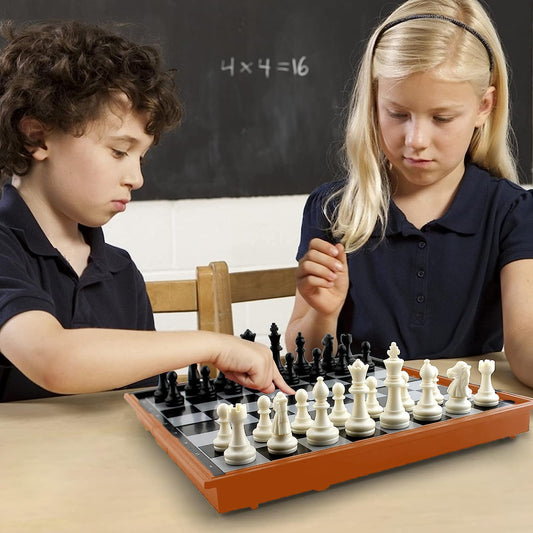 Chess Board Set Magnetic Travel Folding Board Games Portable