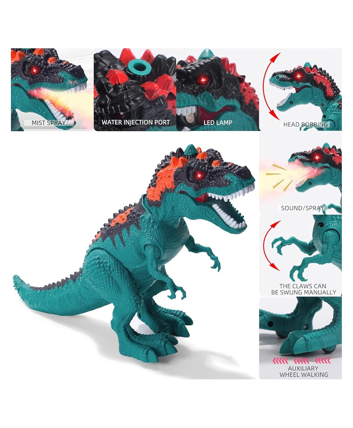Remote Control Dinosaur Toy - Interactive Toy Walking