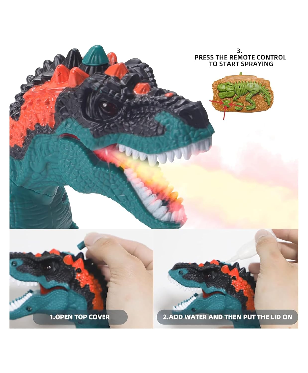 Remote Control Dinosaur Toy - Interactive Toy Walking