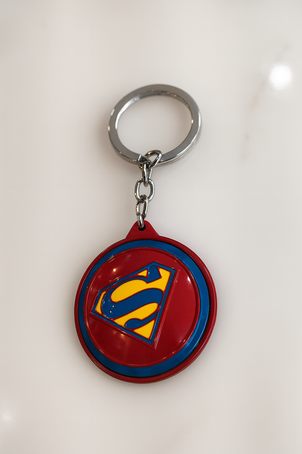Superman 3D Convex Spinner Keychain
