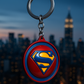Superman 3D Convex Spinner Keychain