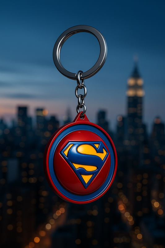 Superman 3D Convex Spinner Keychain