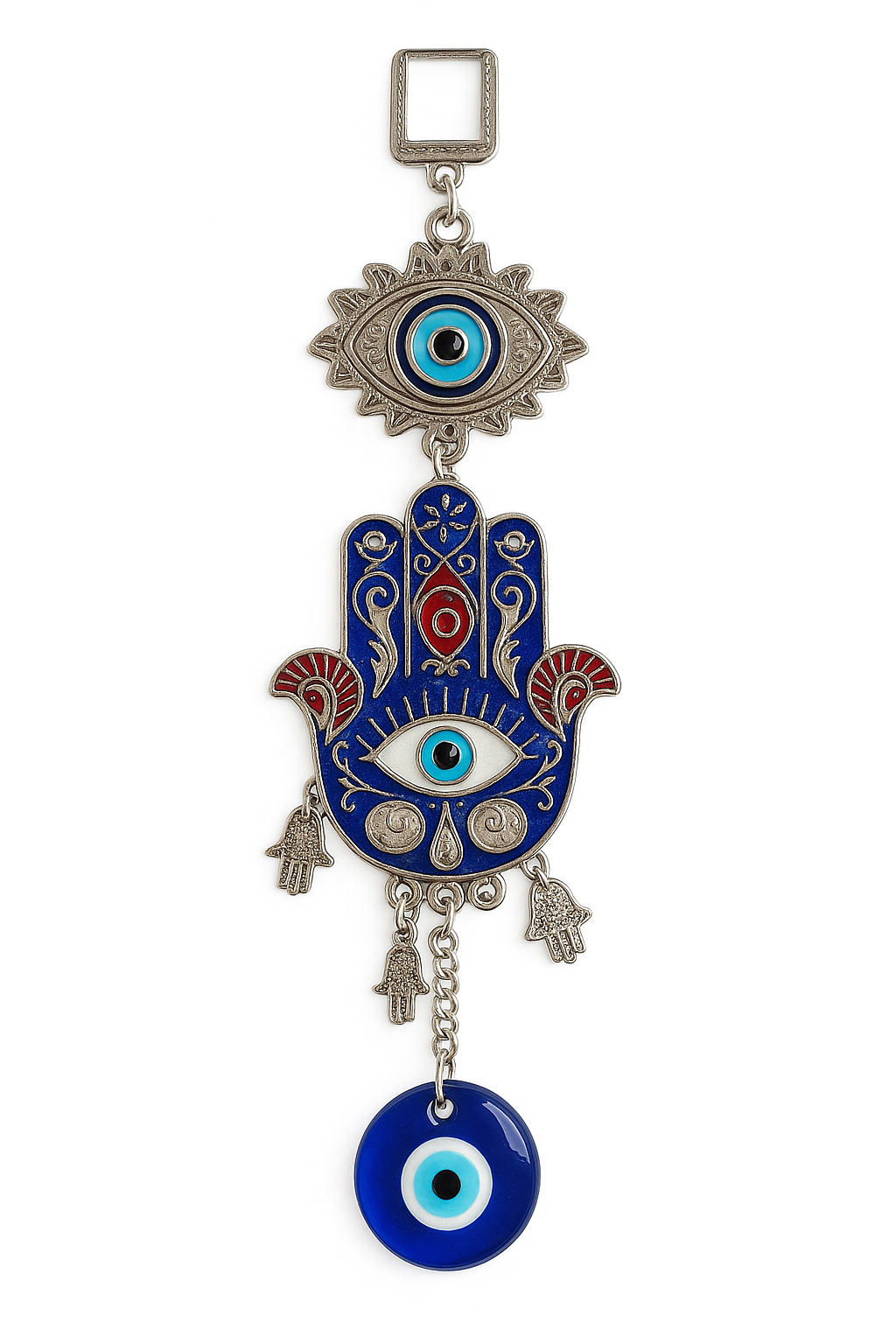 🧿✨ Evil Eye Hamsa Metal Hanging