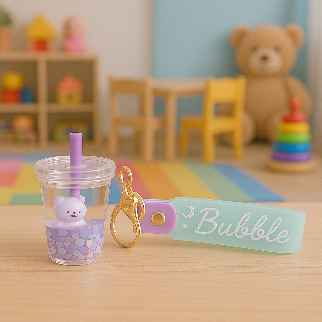 Bubble Bear Boba Cup Keychain