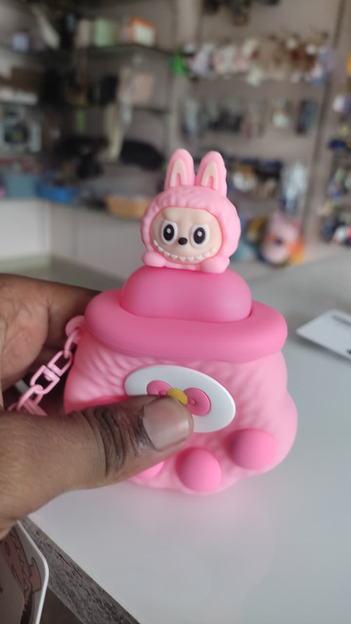 Pop It Up Labubu Bunny Keychain