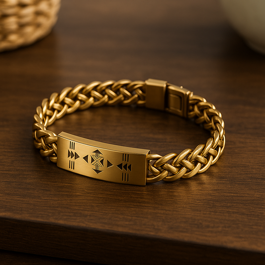 Premium Gold Stainless Steel Men’s Bracelet