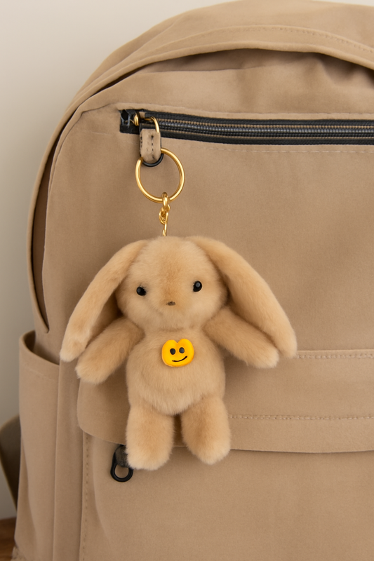 Cute Plush Bunny Keychain