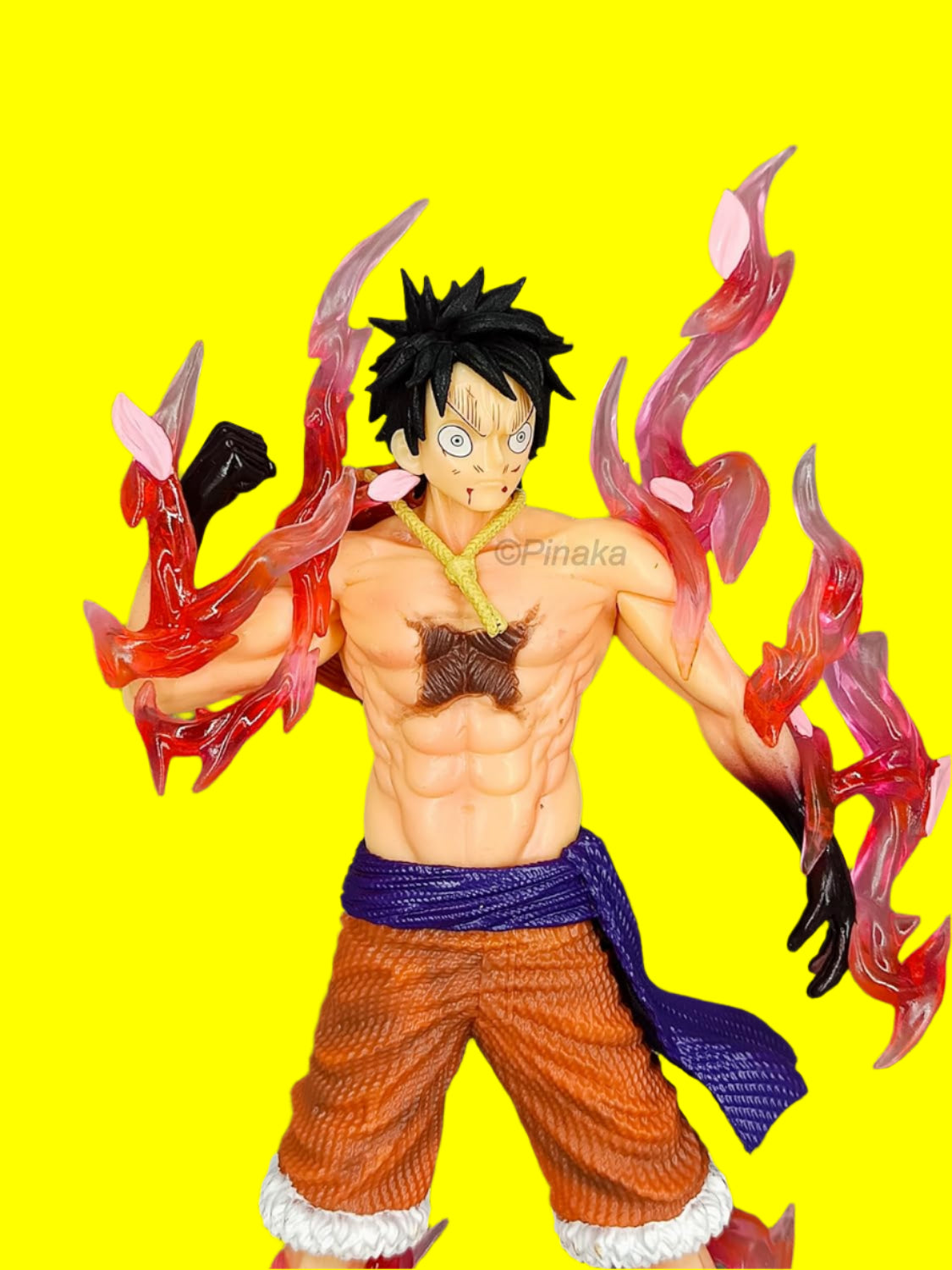 Luffy with Flame Anime Figure