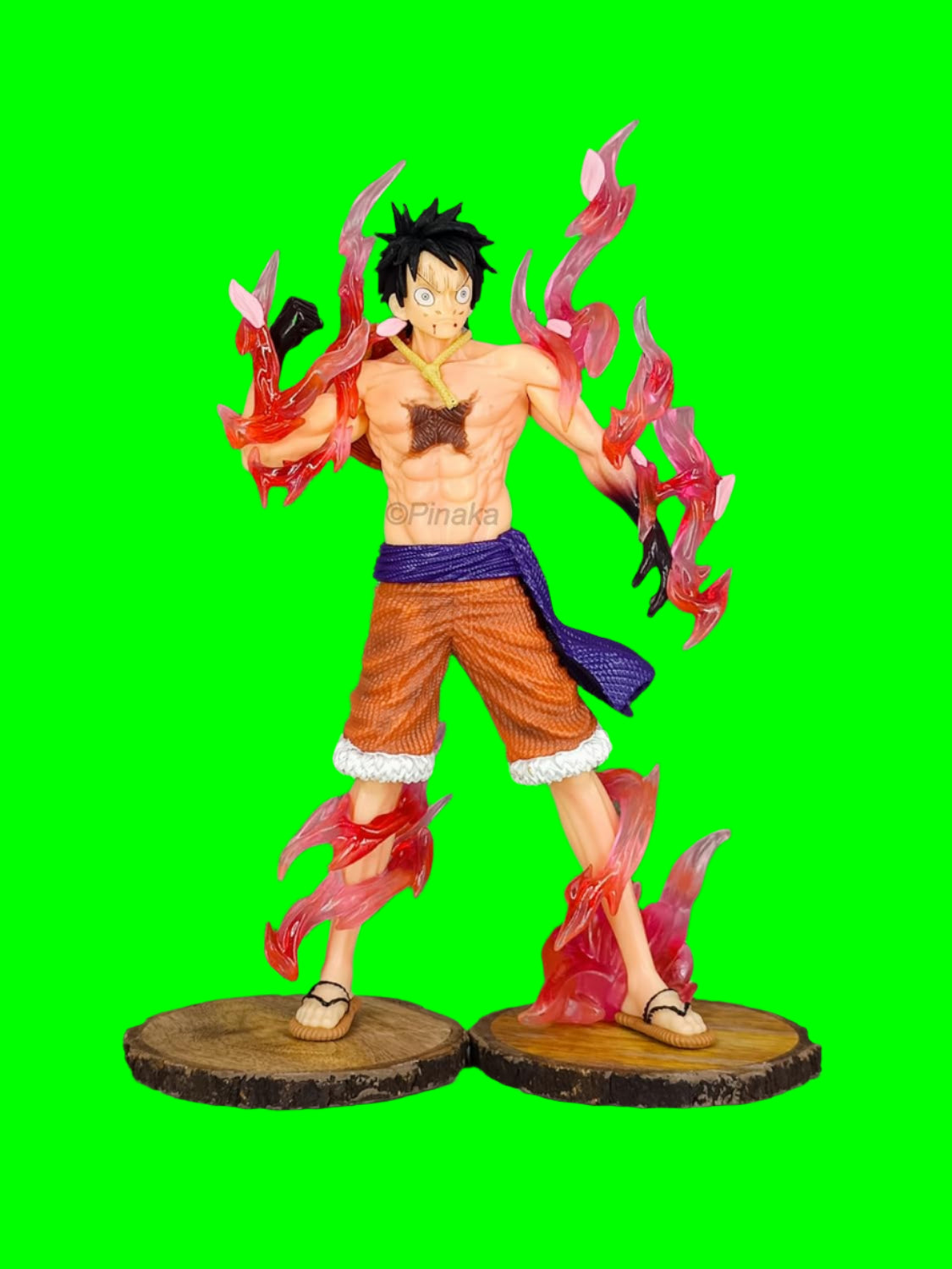 Luffy with Flame Anime Figure