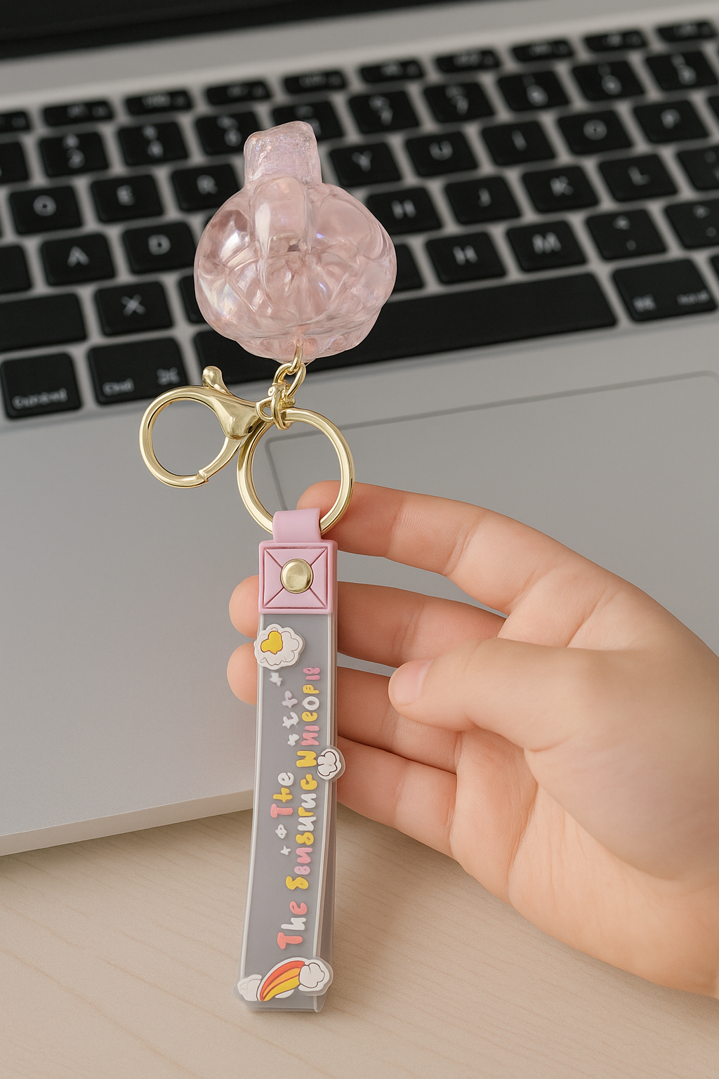 🌸 Cute Sunshine Unicorn Keychain