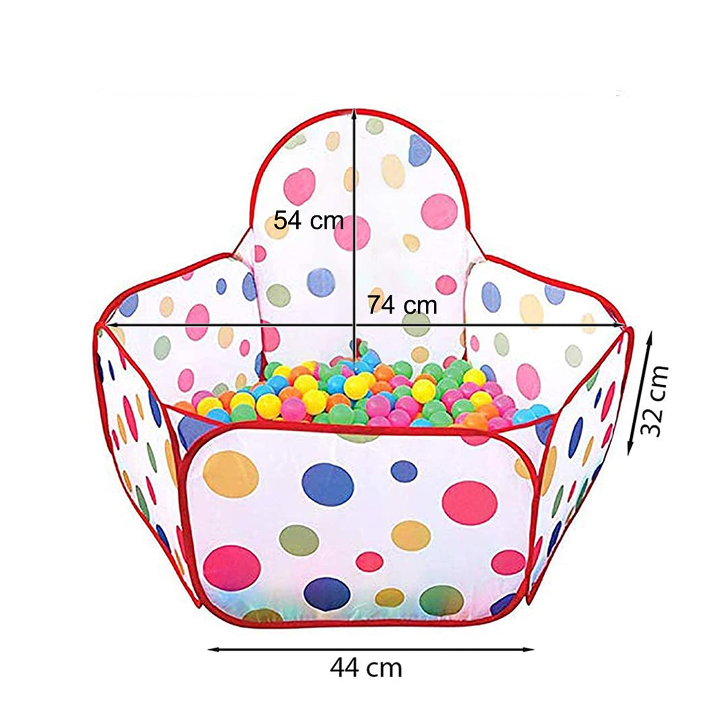 Kids Play Zone Tent with 50 Balls | Ball Pits for Toddlers | Ball Pool for 1-5 Years Kids