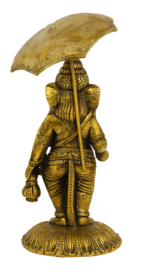 🪔🙏 Brass Ganesha Idol with Umbrella