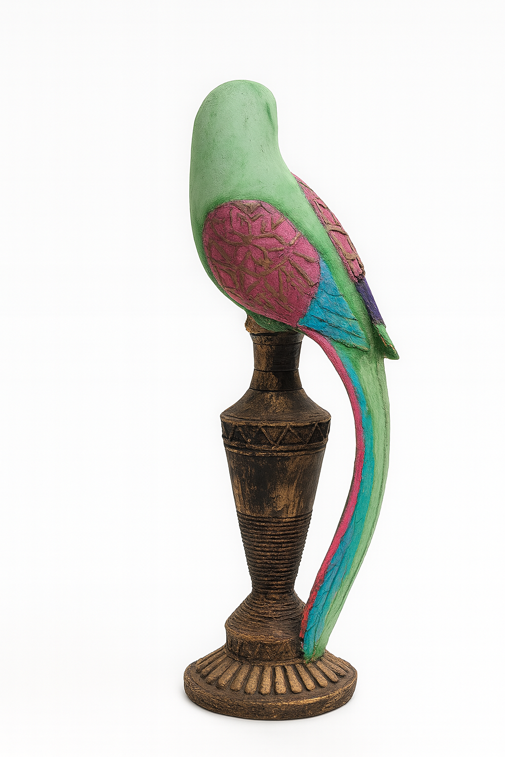 🦜 Elegant Colorful Parrot Figurin