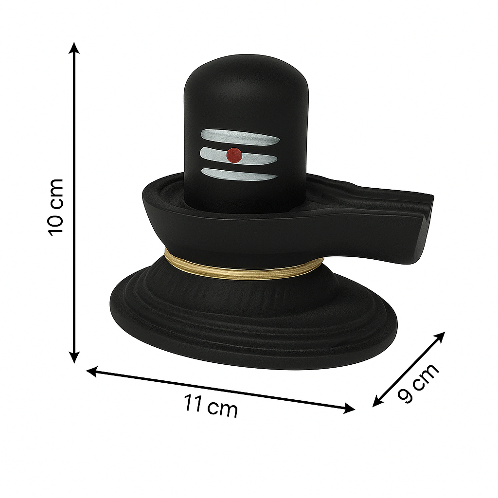 Black Shivling Idol with Golden Base🎇🎇