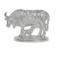 Silver Kamdhenu Cow & Calf Idol 🐄