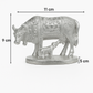 Silver Kamdhenu Cow & Calf Idol 🐄