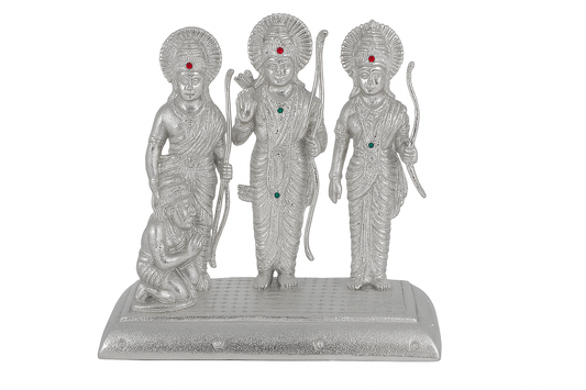 Silver Ram Darbar Idol Set