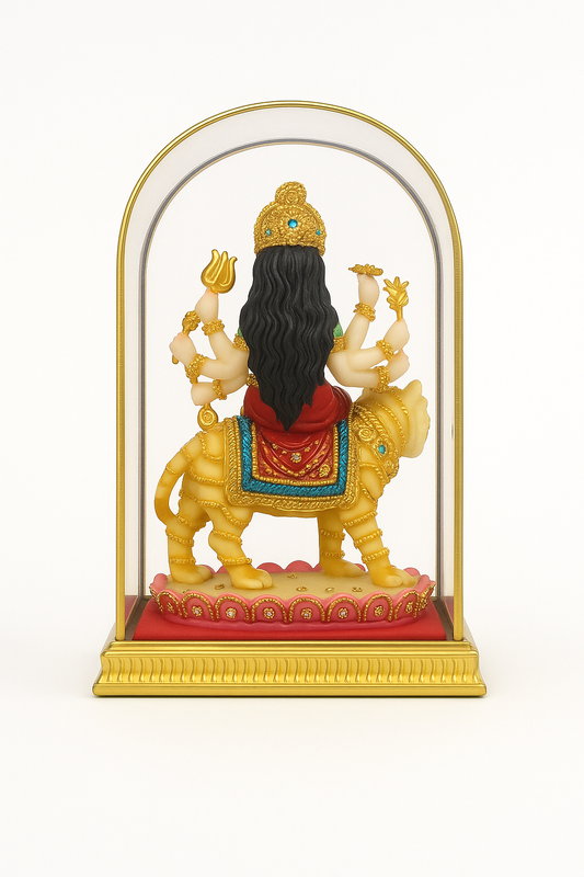 Durga Maa Statue with Golden Tige
