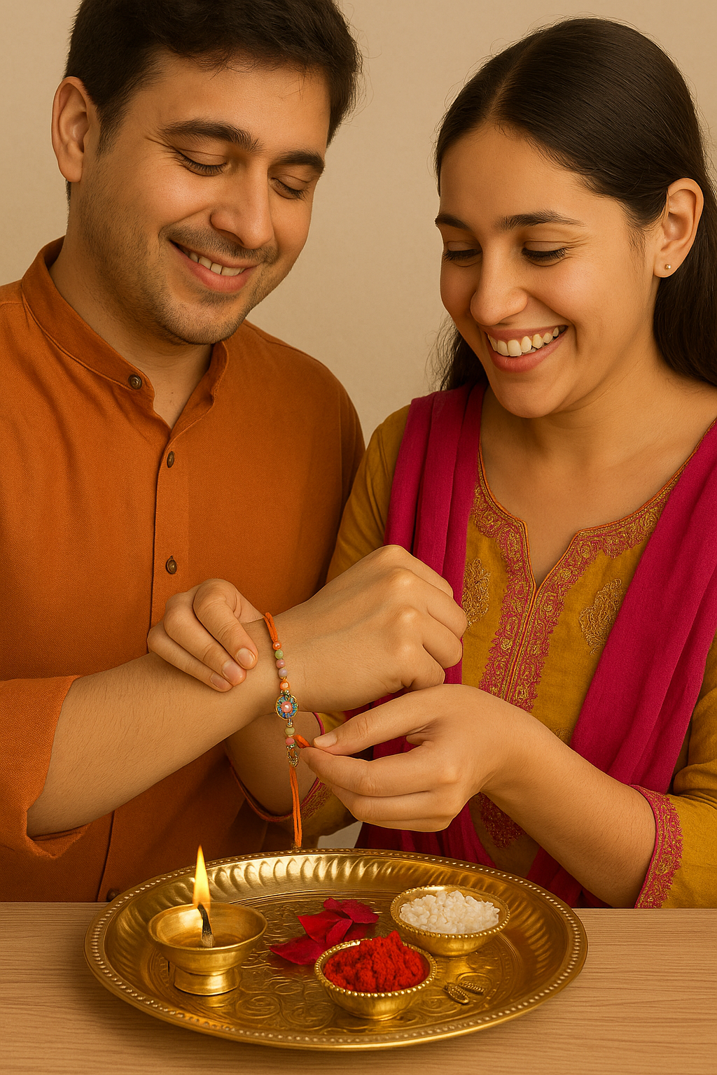 Premium Rakhi with Festive Gift Box