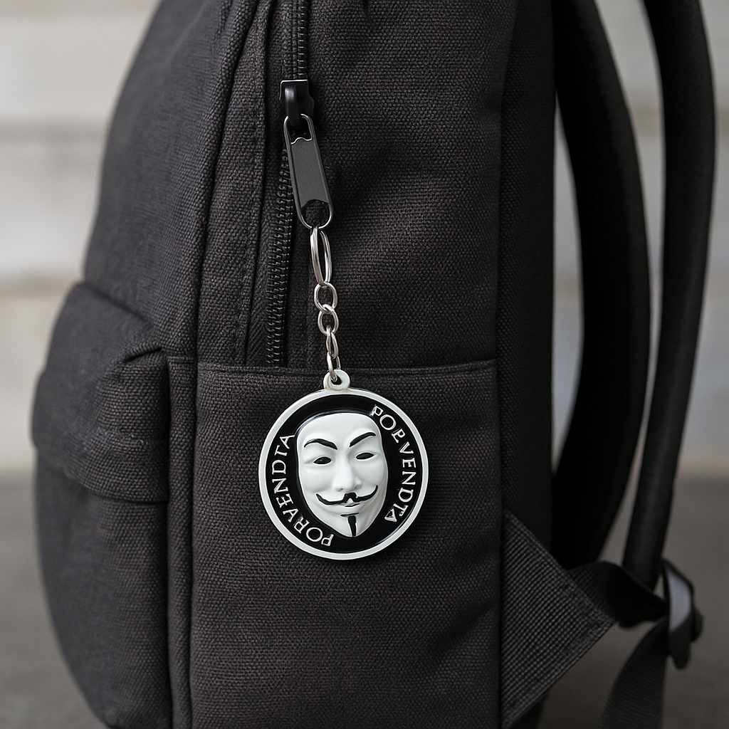 Anonymous Mask Keychain
