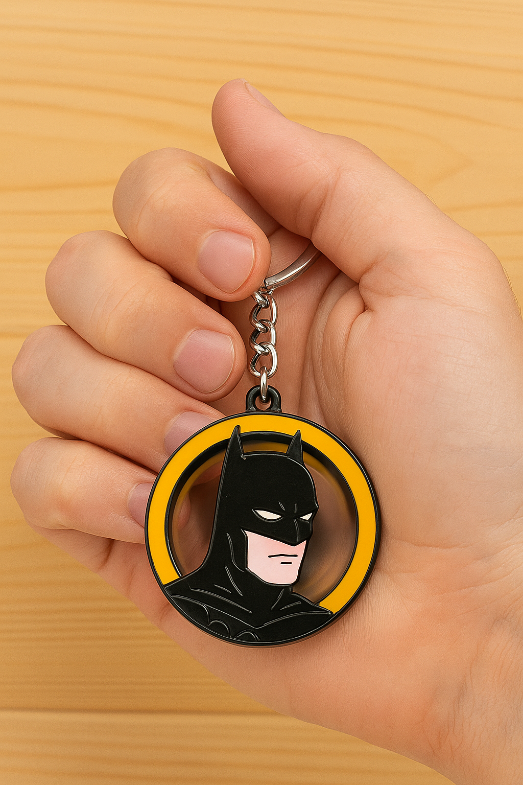 Batman Spinner Keychain for Boys & Men