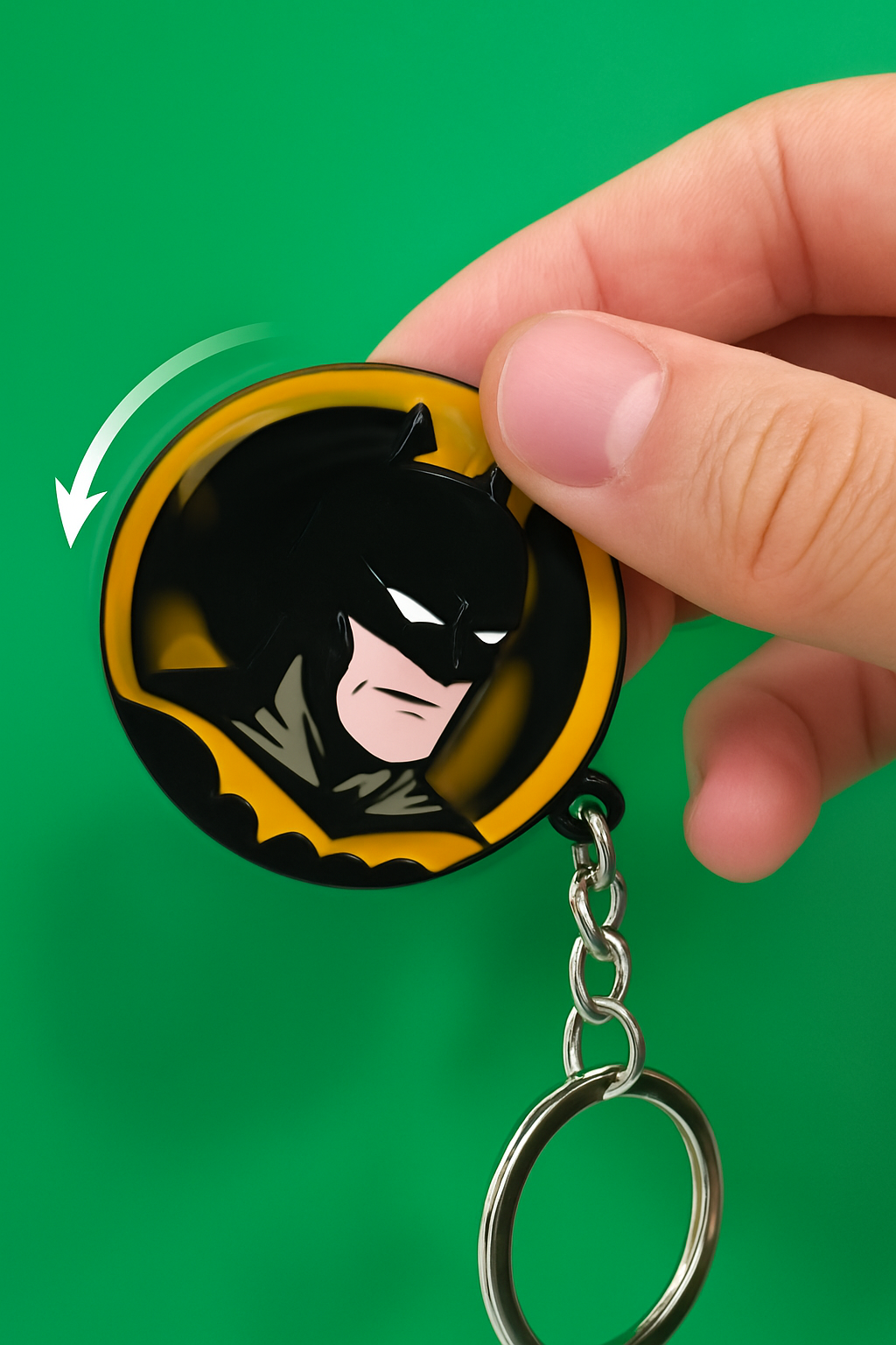Batman Spinner Keychain for Boys & Men
