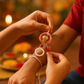 💖 Elegant Rakhi with Pearl Ring