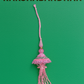 🌸 Fancy Pink Umbrella Rakhi 🎀 with Beads & Pearls