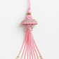 🌸 Fancy Pink Umbrella Rakhi 🎀 with Beads & Pearls