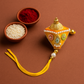 🪔 Designer Yellow Beaded Rakhi for Brother |