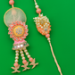 🌸 Designer Rakhi & Lumba combo