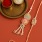 🌸 Designer Rakhi & Lumba combo